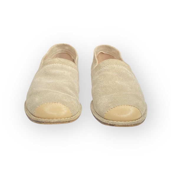 Donald J Pliner ⌘ Leather Cap Toe Espadrille Flats Shoes ⌘ Sand Suede ⌘ 6M - Picture 10 of 16